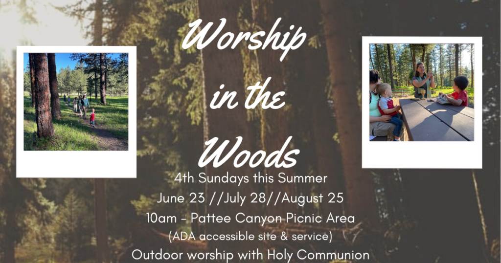 Worship in woods header